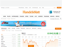 Tablet Screenshot of finanzen.handelsblatt.com