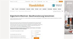 Desktop Screenshot of eigenheim.rechner.handelsblatt.com