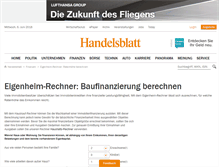 Tablet Screenshot of eigenheim.rechner.handelsblatt.com