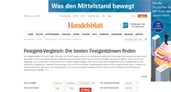 Desktop Screenshot of festgeld.rechner.handelsblatt.com