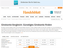 Tablet Screenshot of girokonto.rechner.handelsblatt.com