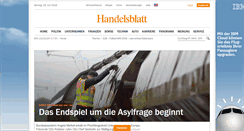 Desktop Screenshot of handelsblatt.com
