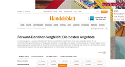 Desktop Screenshot of forwarddarlehen.rechner.handelsblatt.com