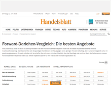 Tablet Screenshot of forwarddarlehen.rechner.handelsblatt.com